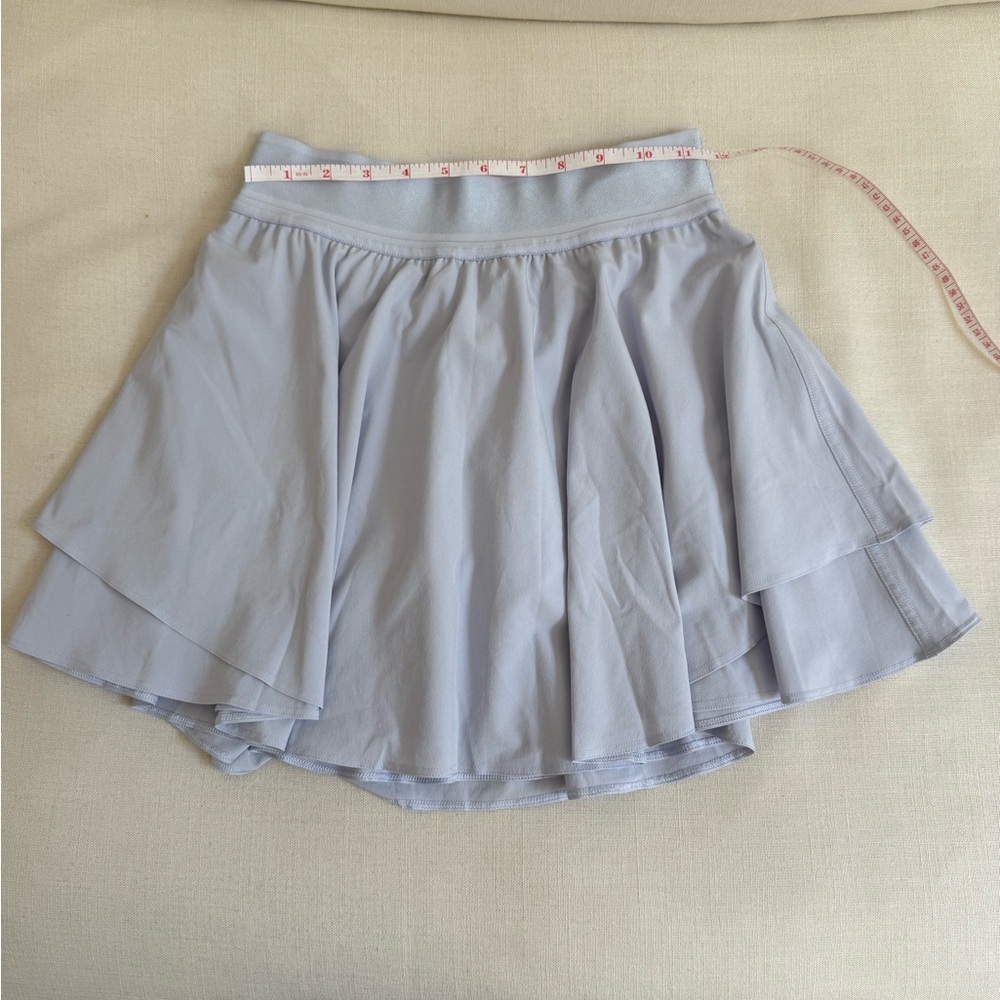 Light Blue Lululemon Layered Tennis Skirt